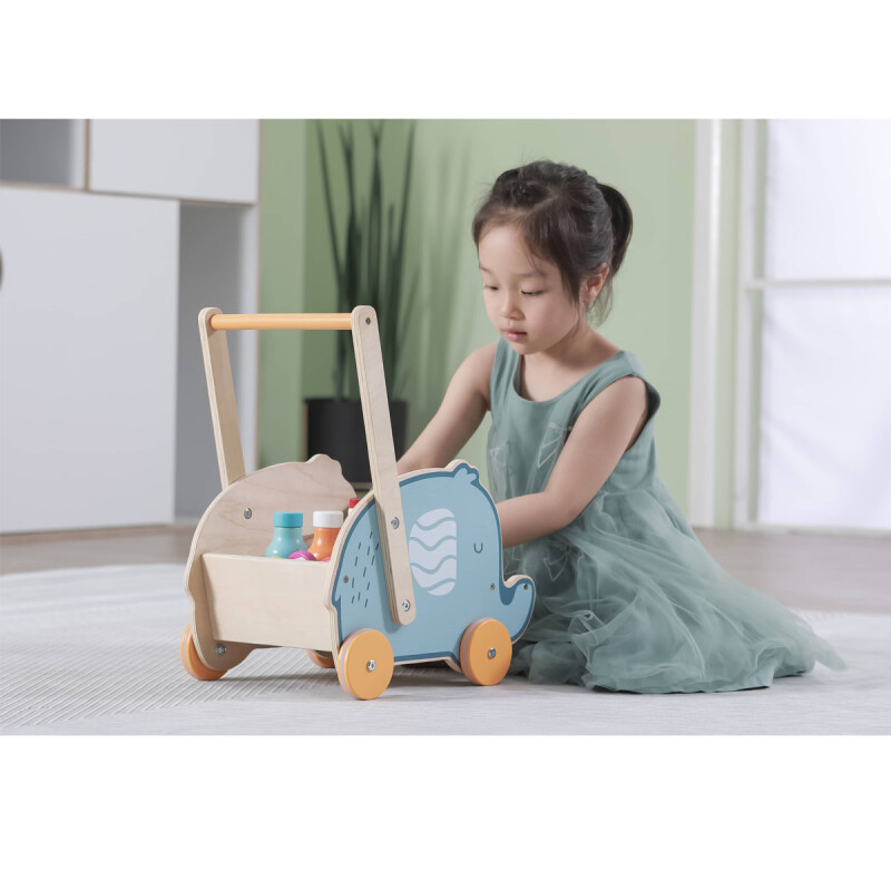 Caminador Madera Carrito Elefante Bebe Polar B Caminador Madera Carrito Elefante Bebe Polar B