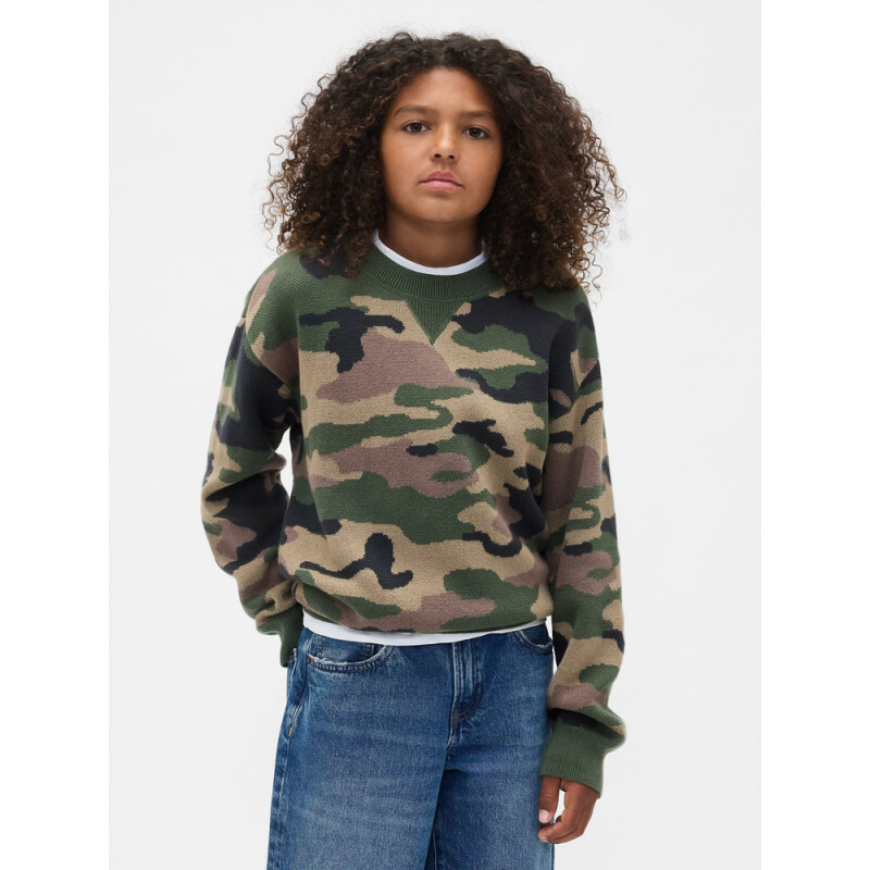 LS COTTON CREW CAMO