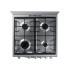 Cocina a Gas Samsung con 4 Quemadores Silver