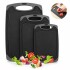 Tabla Para Picar Y Cortar Set de 3 Unidades para Cocina Antidelizante IMBACK Color Negro Tabla Para Picar Y Cortar Set de 3 Unidades para Cocina Antidelizante IMBACK Color Negro