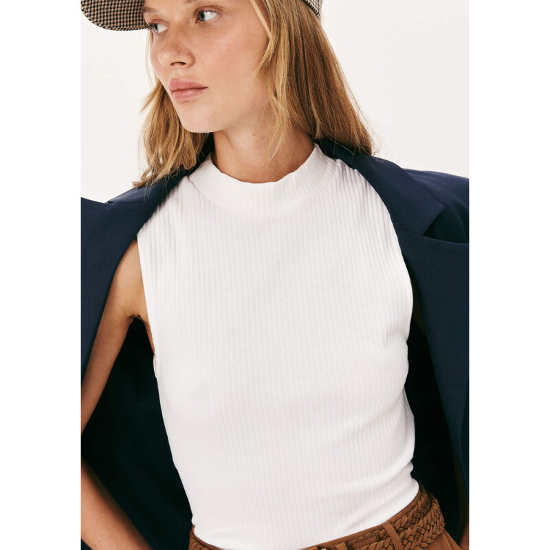 CAMISETA REGATA FEM BEGE CLARO