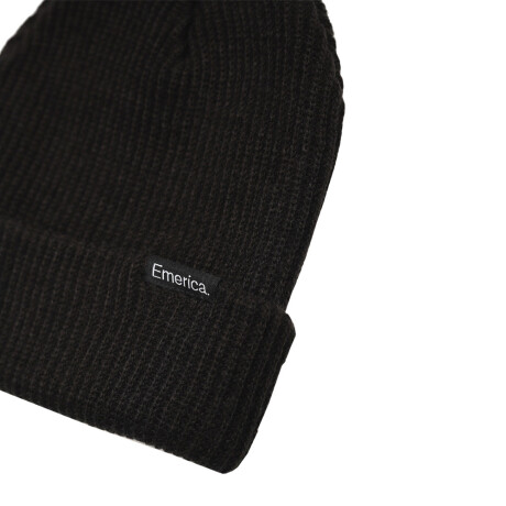 Gorro Emerica Logo Clamp Beanie - Black Black