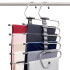 Percha De Ropa Pantalones 2 En 1 Organizador Antideslizantes Acero Inoxidable Imback Plateado Percha De Ropa Pantalones 2 En 1 Organizador Antideslizantes Acero Inoxidable Imback Plateado