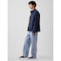 V-RELAXED FIT LT GRAVEL STONE LIGHT WASH