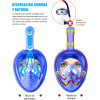 Máscara de snorkel infantil Azul