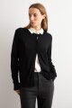 Cardigan básico negro