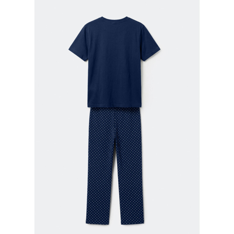 PIJAMA FEM AZUL ESCURO