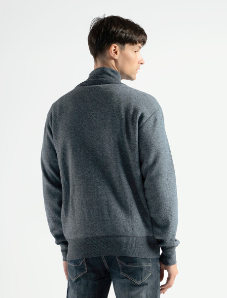 Campera de Punto C/Cierre Osaka Gris
