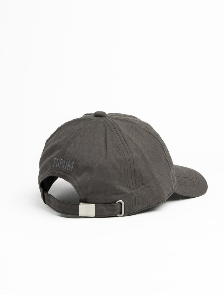 Gorro con Visera Algodón Gris Oscuro