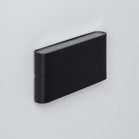 ARTEFACTO UNIDIRECCIONAL OVAL Aplique LED Unidireccional Exterior Graz Small Oval Negro 3W IP65