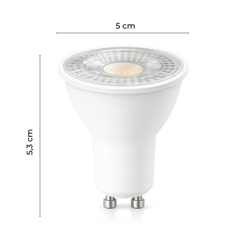DICROICA LED GU10 5W 38º Lámpara Dicroica LED GU10 5W 38° 4000K Luz Neutra
