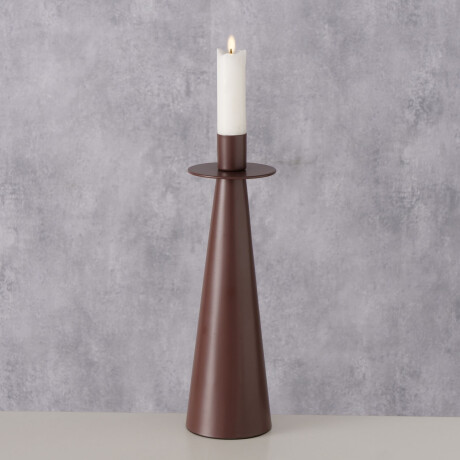 CANDELABRO 208517 METAL ROJO BORDEAUX