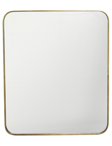 Espejo rectangular Selecta con bordes dorados redondeados 51x61cm Espejo rectangular Selecta con bordes dorados redondeados 51x61cm