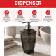 Dispensador de jabon NEGRO TRASLÚCIDO
