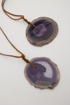 Simple Ágata Necklaces Violeta