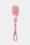 Llavero con peine rosa