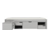 Cama 1 plaza Con Cajones - Linea Charme Gris