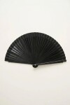 Abanico de madera negro