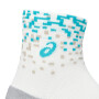 Medias Running Performance Run Sock Quarter Unisex Cream/energy Aqua/ Simply Taupe