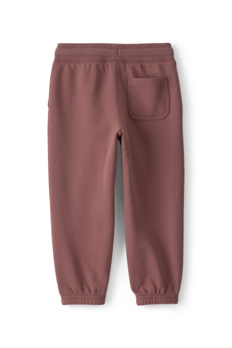 Pantalón deportivo de algodón, marrón Sin color