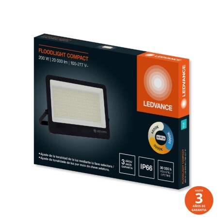FOCO LED LEDVANCE OSRAM COMPACT G2 IP65 200W Foco LED LEDVANCE Compact IP66 200W CCT Negro