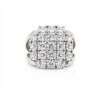 Anillo Cuadrado Zirconias . Plata 925 - AN4744 sinpiedra