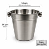 Hielera Champagnera de Acero Inoxidable 14 cm Hielera Champagnera de Acero Inoxidable 14 cm