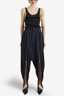 PANTALÓN DOUBLE ZIPPED SAROUEL Negro
