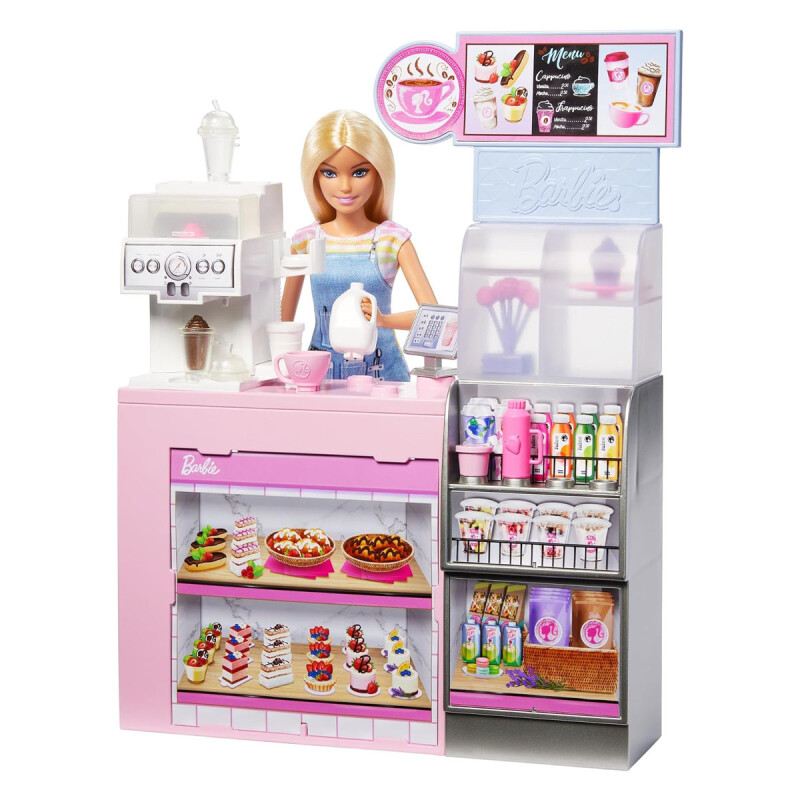 Muñeca Barbie Coffee Shop con juego y accesorios Muñeca Barbie Coffee Shop con juego y accesorios