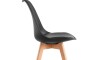 Silla de Comedor asiento Acolchonado - Eames Negro