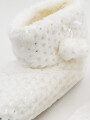 PANTUFLA BOTA BLANCO