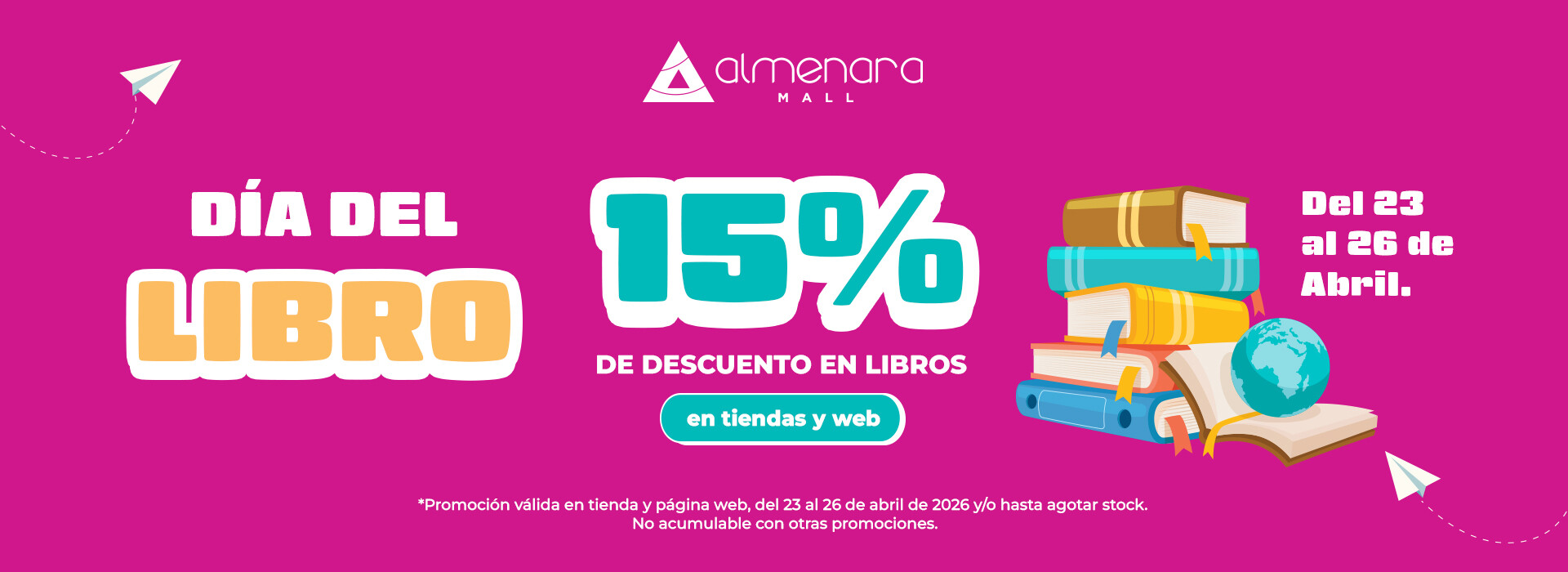 Día del Libro – 15% OFF en libros | Almenara Mall