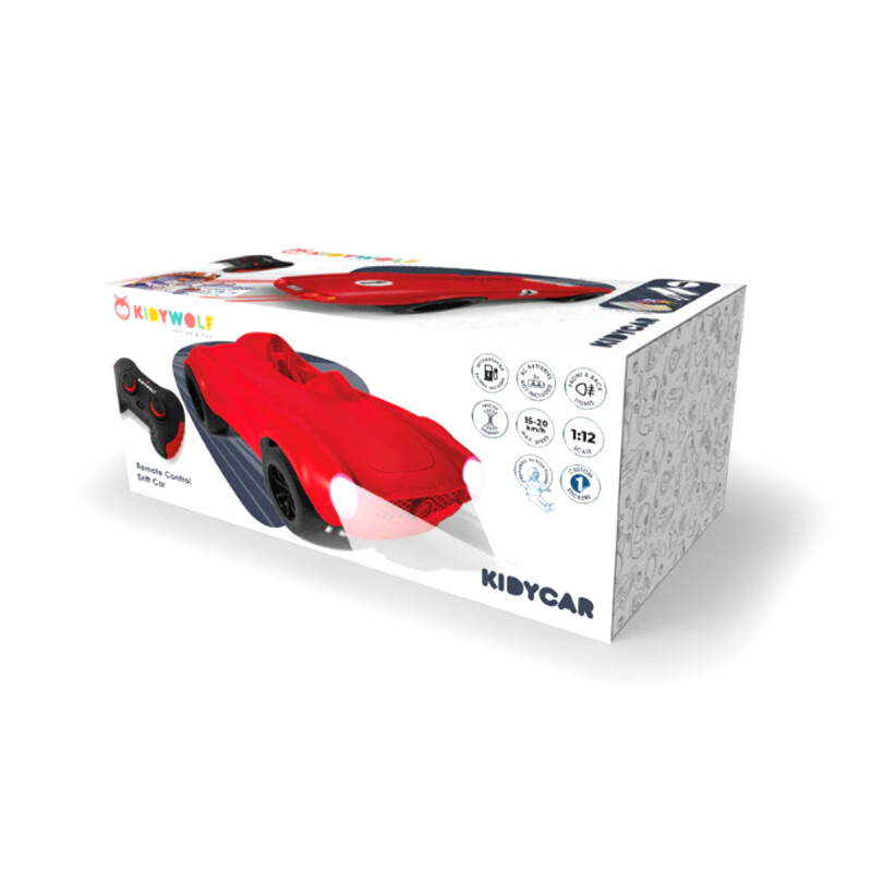 Auto a control remoto rojo Kidycar Kidywolf Auto a control remoto rojo Kidycar Kidywolf