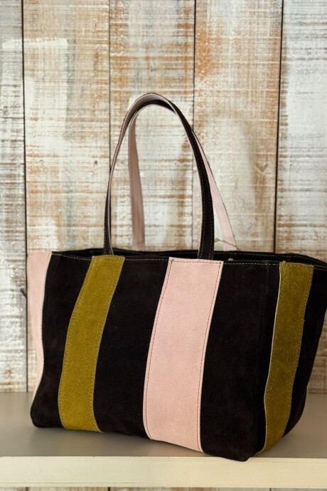 Cartera Positano Verde Rosa