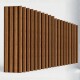 Set X16 Panel ranurado WPC 290x16cm MARRON OSCURO