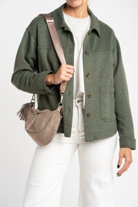 Cartera Gamuza Vegana Arena