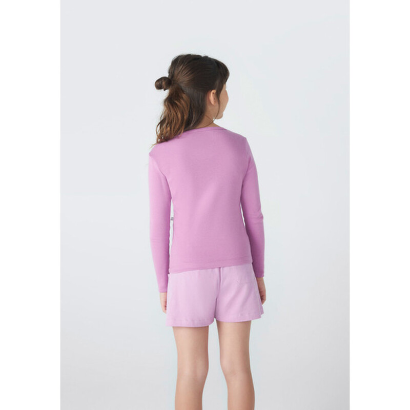 BLUSA ML FEM ROSA OSCURO
