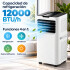 Aire Acondicionado Portátil 4 En 1 12000 Btu/h Ks-ap12wf AIRE ACONDICIONADO PORTATIL KASSEL 12000