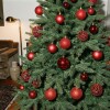 Set x100 chirimbolos 3, 4 y 6 cm para árbol de navidad Rojo