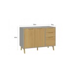COMBO COCINA - BAJO MESADA + AÉREO + PILETA TRAMONTINA GRIS