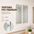 Ventana de PVC Blanco 120 X 150 Corrediza Aislante Premium Ventana de PVC Blanco 120 X 150 Corrediza Aislante Premium