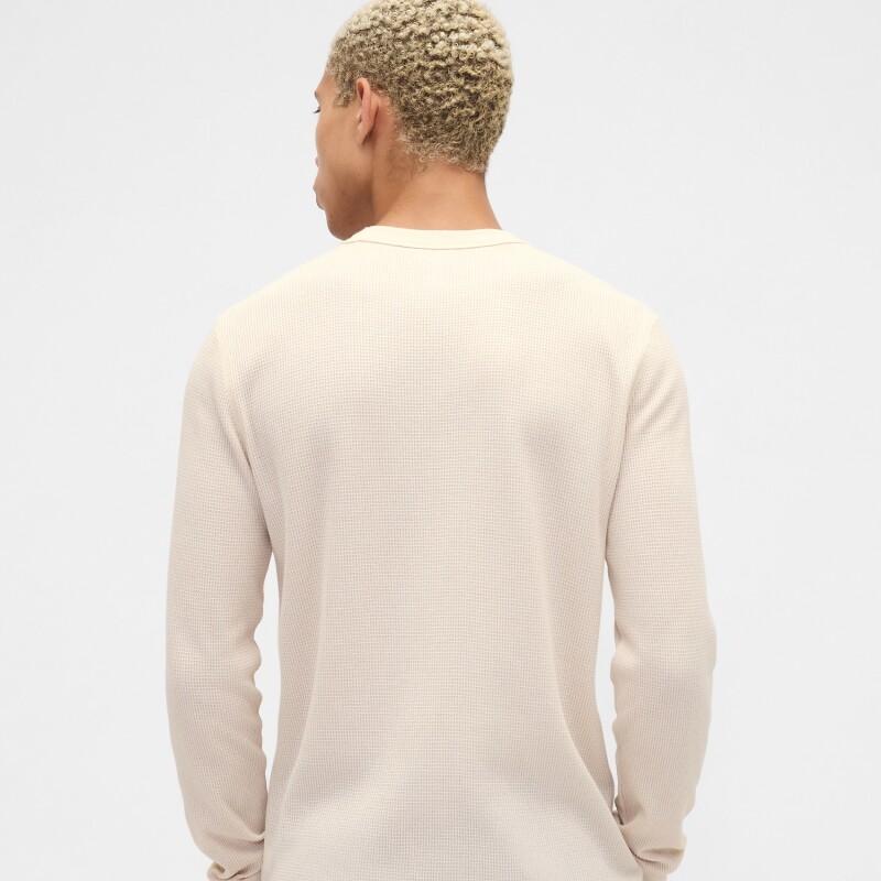 V-FRCH LS WAFFLE MINI LOGO CREW CHINO