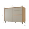 Bajo Mesada 2 Puertas 2C Condessa Marron/Gris Bajo Mesada 2 Puertas 2C Condessa Marron/Gris