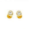 Abridores Punto de luz-Oro 18k-Piedra Zirconia-AB9502 conpiedra