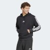 Canguro Adidas French Terry 3 Rayas Essentials Negro