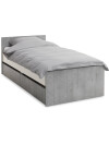 Cama c/almacenaje 1 Plaza 90x200 BILLUND bl/ho Cama c/almacenaje 1 Plaza 90x200 BILLUND bl/ho