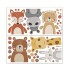 Vinilo Decorativo Infantil Animales de la Selva 60 x 30 cm Marrón 2