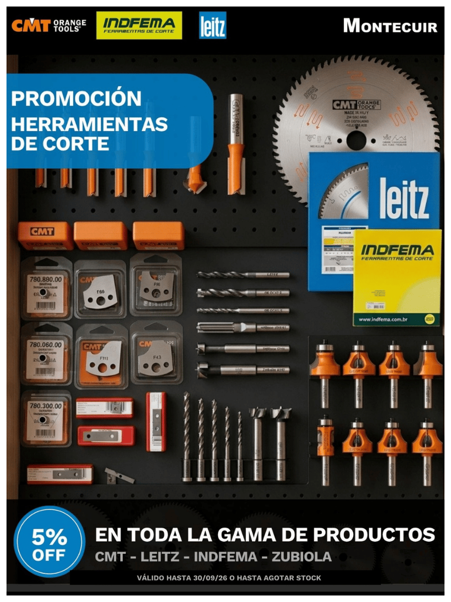 Descuento Herramientas de corte
