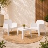 Set de Jardín Mesa + 2 sillas - Magna Master Blanco