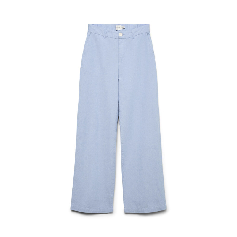 VMNORMA MW WIDE CHAMBRAY PANT Light Blue